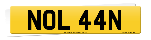 Registration number NOL 44N